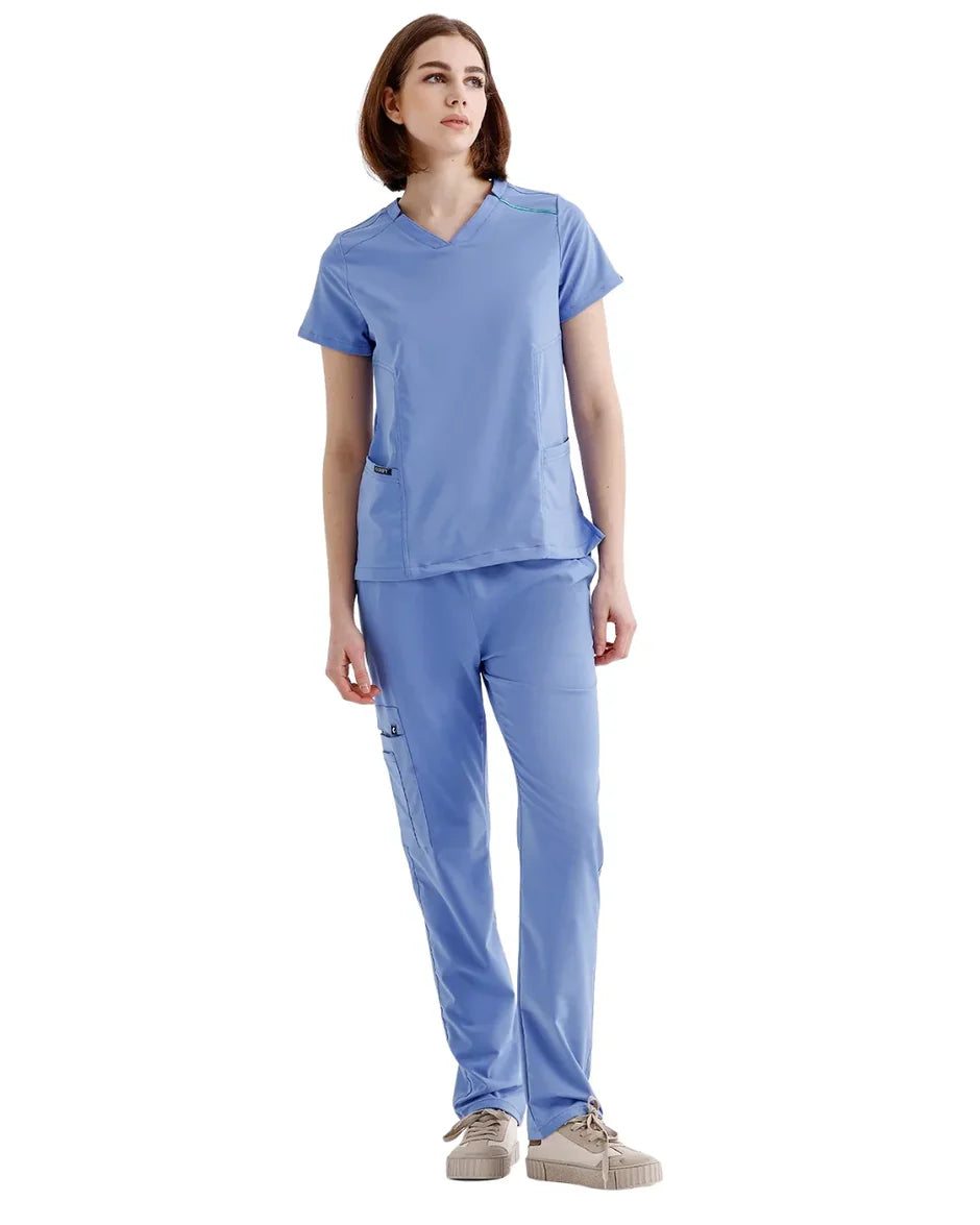 Womens' Symmetrical Collar Victoria Comfy Master Scrubs