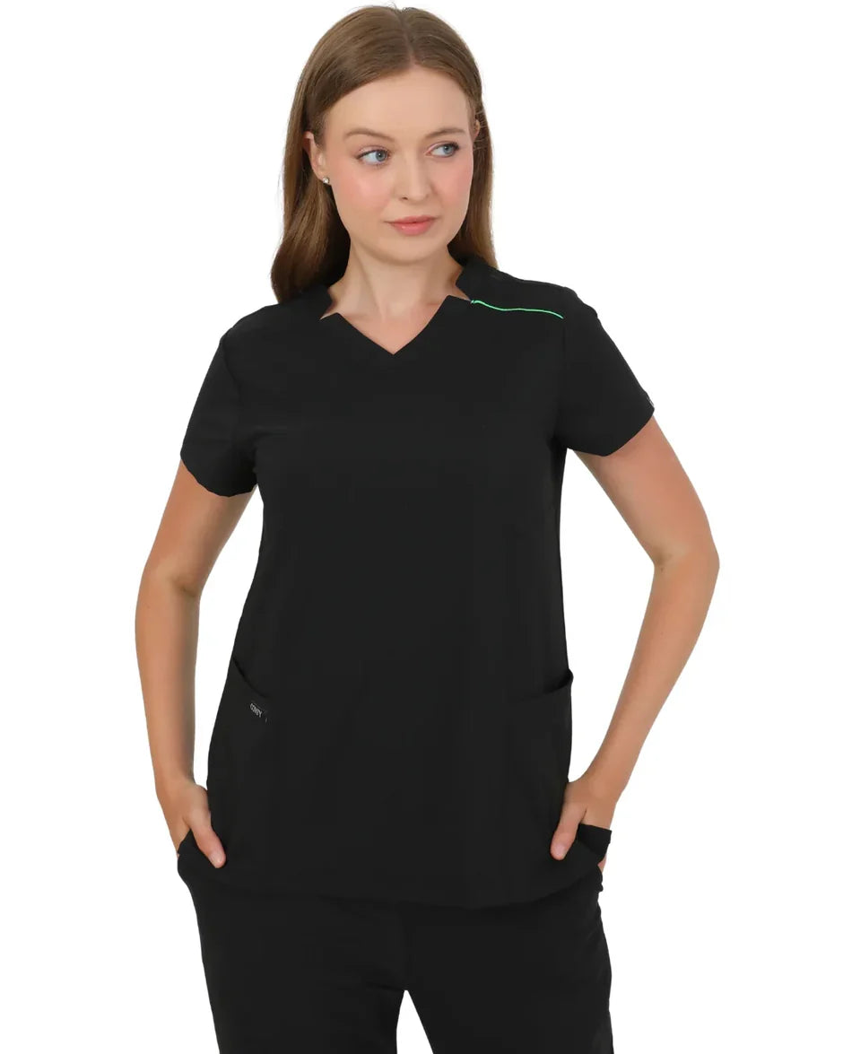 Womens' Symmetrical Collar Victoria Comfy Master Scrubs