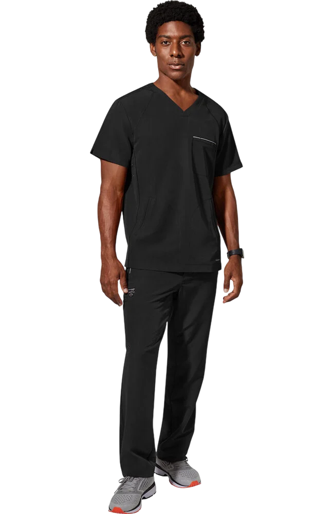 Men's Scrub Set: Steven V-Neck Top & Noah Cargo Pants