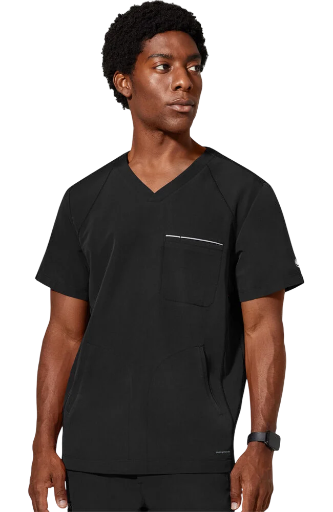Men's Scrub Set: Steven V-Neck Top & Noah Cargo Pants