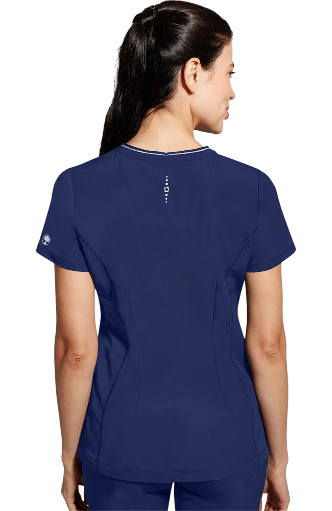 Women's Scrub Set: Sonia Zip Y-Neck Top & Nisha Knit Waistband Pant