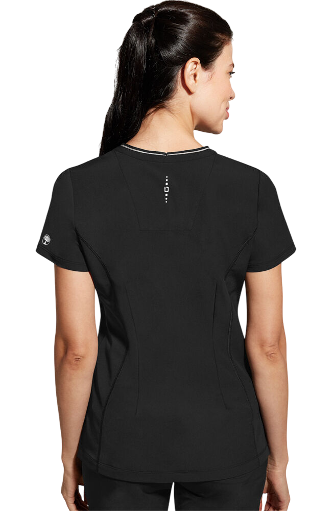 Women's Scrub Set: Sonia Zip Y-Neck Top & Nisha Knit Waistband Pant