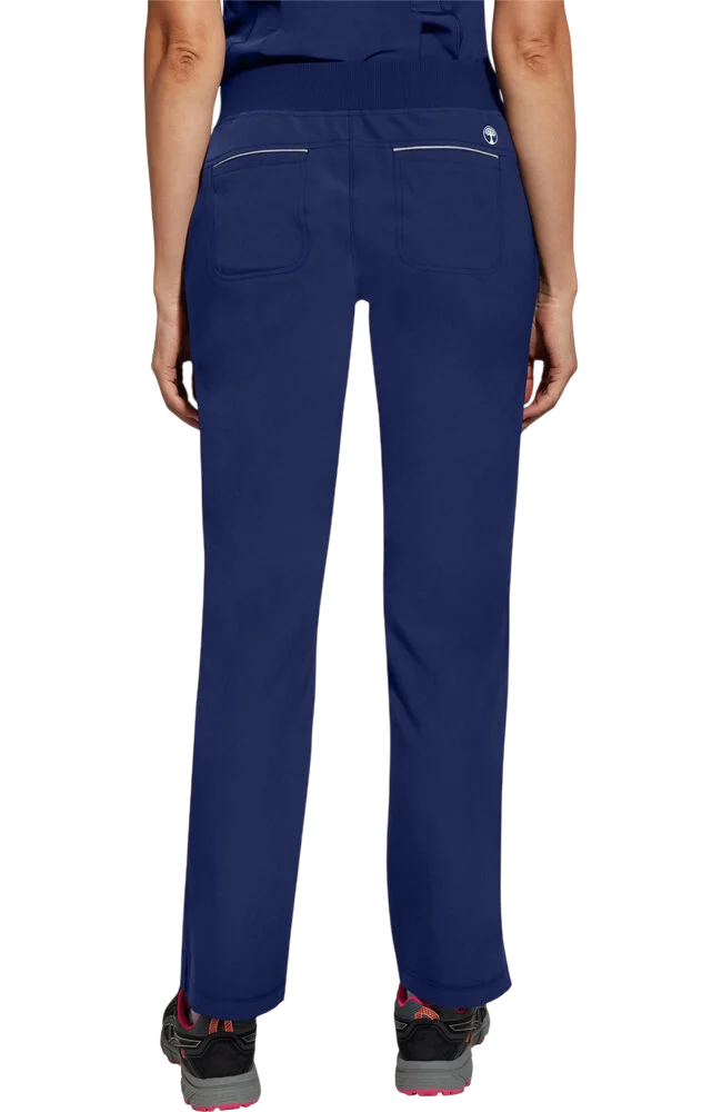 Women's Scrub Set: Sonia Zip Y-Neck Top & Nisha Knit Waistband Pant