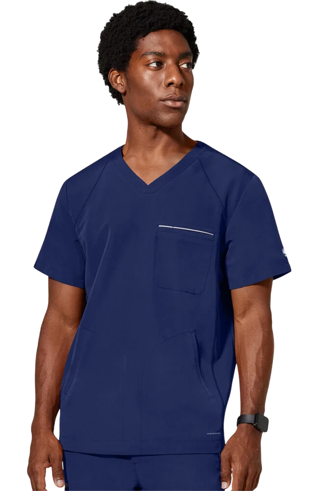 Men's Scrub Set: Steven V-Neck Top & Noah Cargo Pants