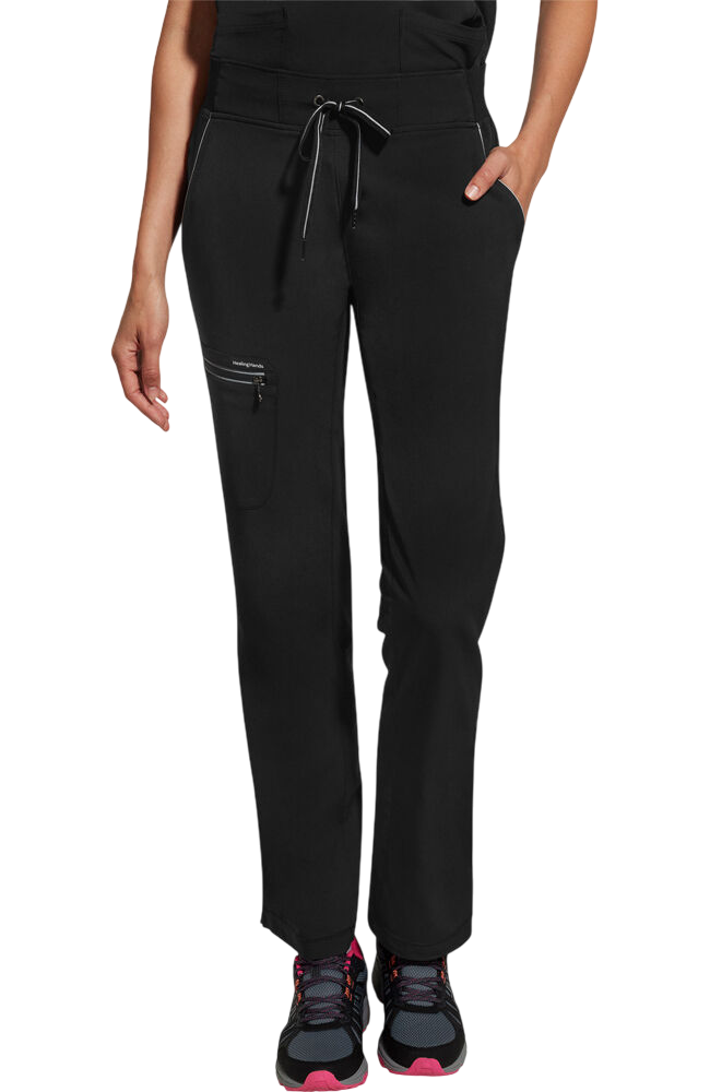 Women's Scrub Set: Sonia Zip Y-Neck Top & Nisha Knit Waistband Pant