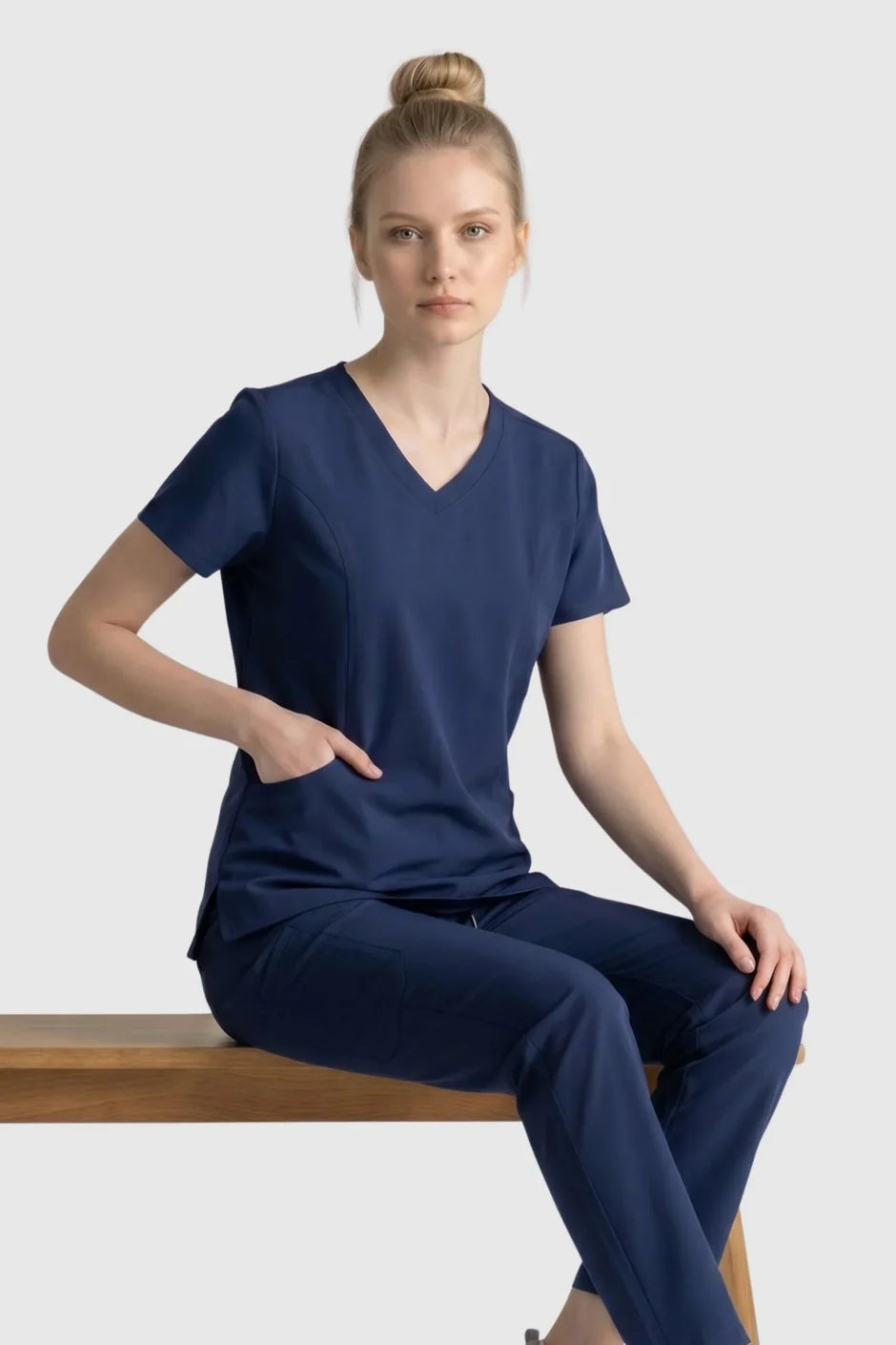 Women's Drop Collar Lui Comfy Master Scrubs