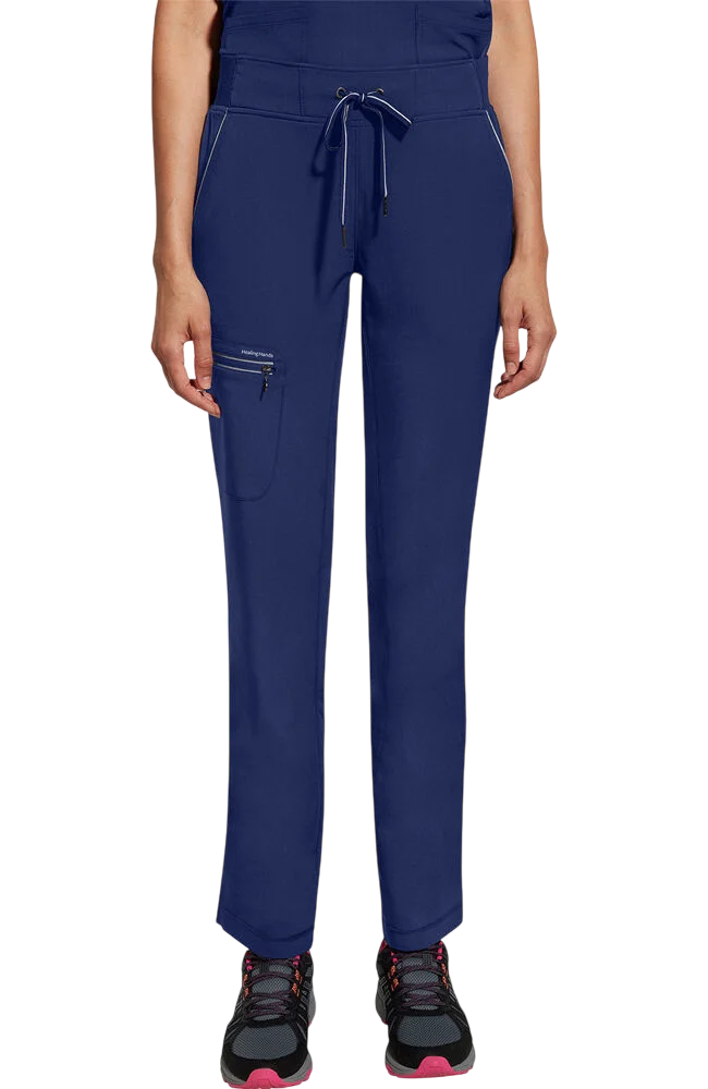 Women's Scrub Set: Sonia Zip Y-Neck Top & Nisha Knit Waistband Pant