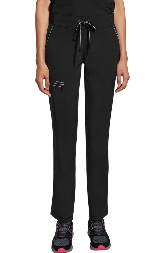 Women's Scrub Set: Sonia Zip Y-Neck Top & Nisha Knit Waistband Pant